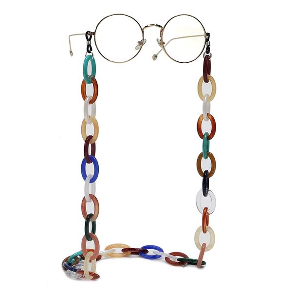 

summer resin acrylic plastic multi-color eyeglasses chain simple fashion women eyeglasses chain non-slip glasses cord