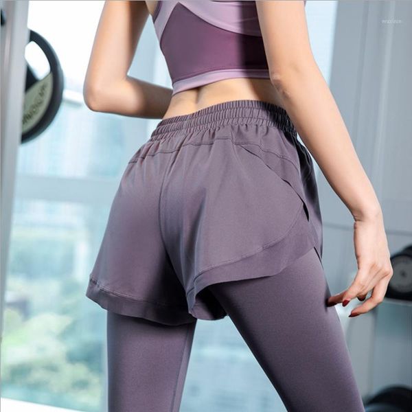 

yoga outfit s women pants 2 in 1 quick dry sports workout leggings gym tights fitness sportwear breathable slim