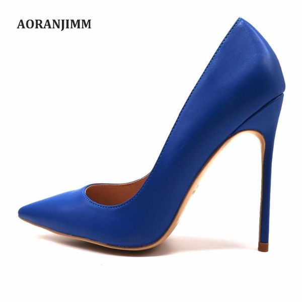 

dress shoes real pic aoranjimm royal blue matte pointed toe 120mm 10cm 8 cm high heel pump size us10, us12 us4, Black