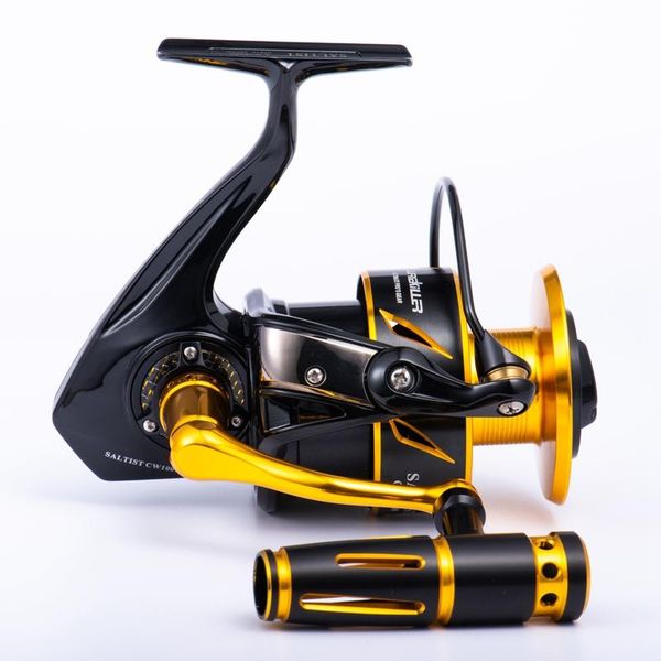 

lurekiller japan made full metal spinning jigging reel saltist cw10000 t-bar power handle 35kgs drag