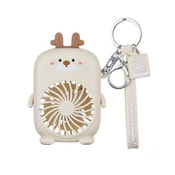 

electric fans summer mini portable fan usb rechargeable carry rope key chain cute cartoon small for students childens girls boys