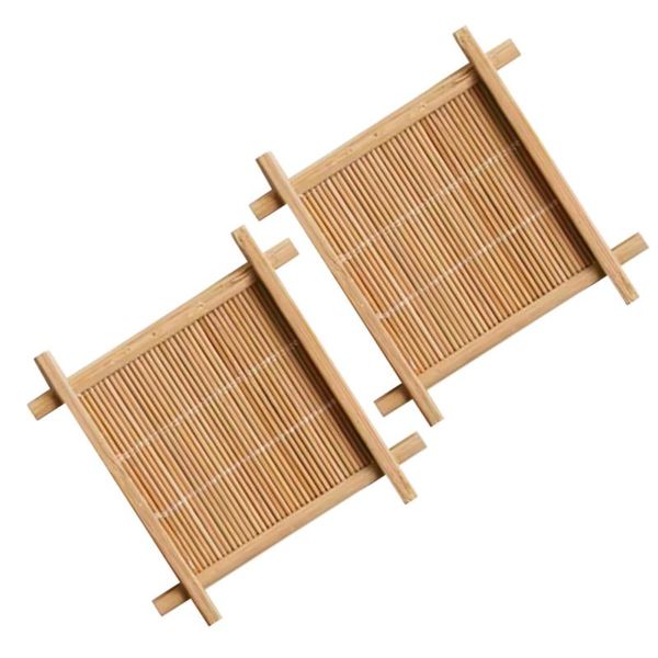 

mats & pads 2pcs bamboo cup ancient style food pography background prop