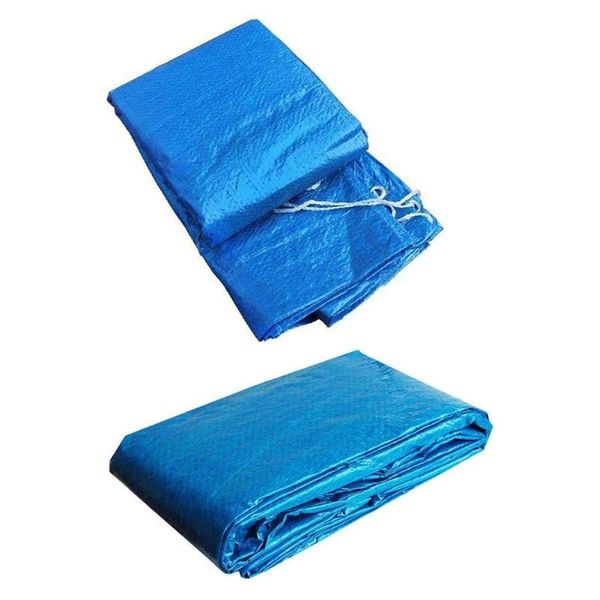 

pool & accessories pe round swimming paddling cover tarpaulin waterproof swim tub anti-dust outdoor garden 3 sizes