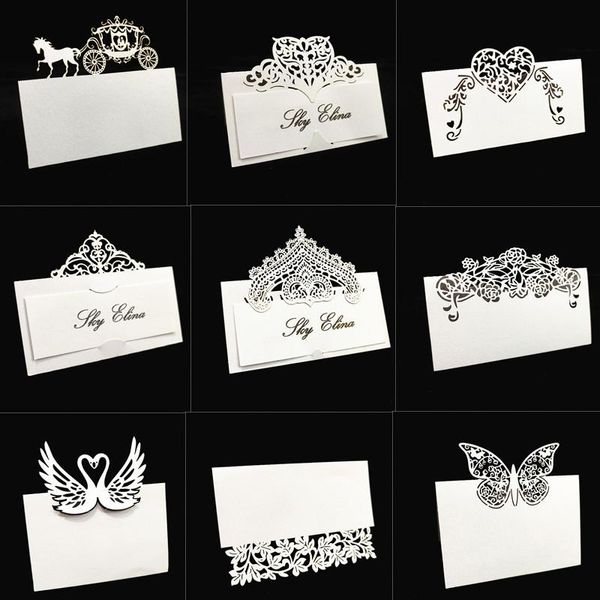 

greeting cards 50 pieces name place wedding decoration table decor message card baby shower party supplies white 5z
