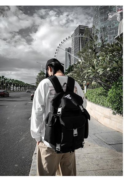 

bb179 backpack men's personality large-capacity travel backpack casual simple campus school bag