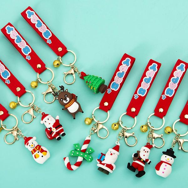 

jewelry pouches, bags merry christmas decoration santa claus elk xmas tree snowman keychain year children gift noel, Pink;blue