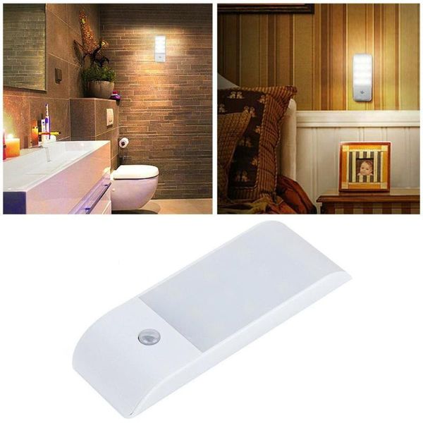 

12 led infrared motion sensor usb rechargeable nightlight light induction corridor closet wardrobe night lamp led usb