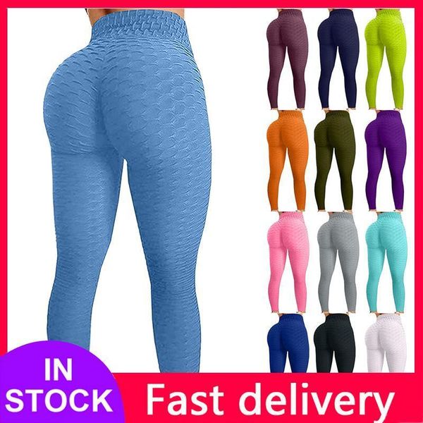 

yoga outfits sport women gym high waist push up pants fitness legging running trousers woman tight pants1, White;red