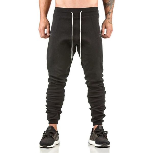 

men's pants black trackpants jogger sport men running sweatpants autumn cotton gym fitness workout training trousers male sportswear