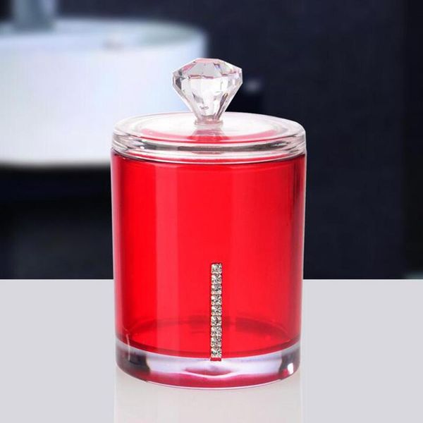 

storage bags acrylic cotton swab holder dispenser organizer box container