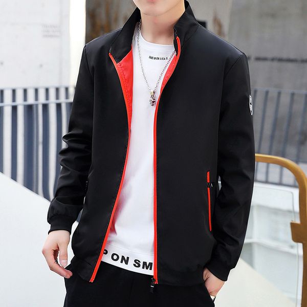 

new 2021 spring and autumn korean fashion brand casual cardigan handsome men's jacket, Black;brown