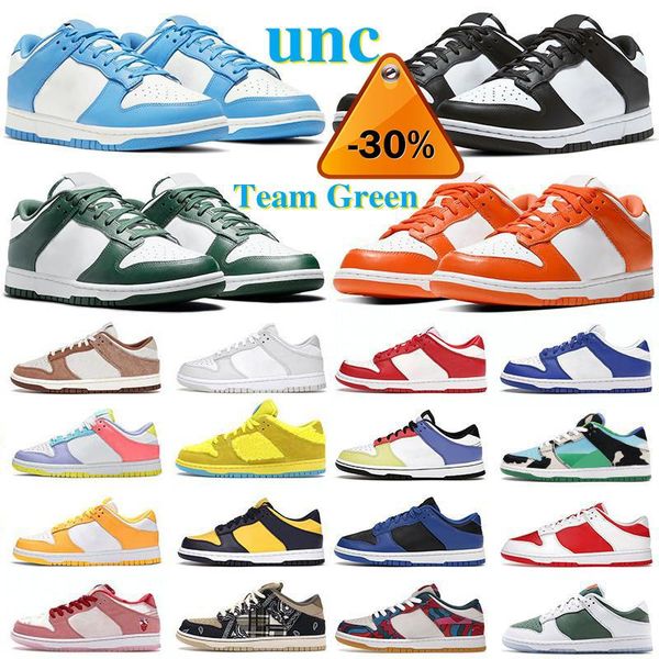

fashion low syracuse unc mens running sports shoes what the strange love pine green white sneakers university gold red trainers y, Black