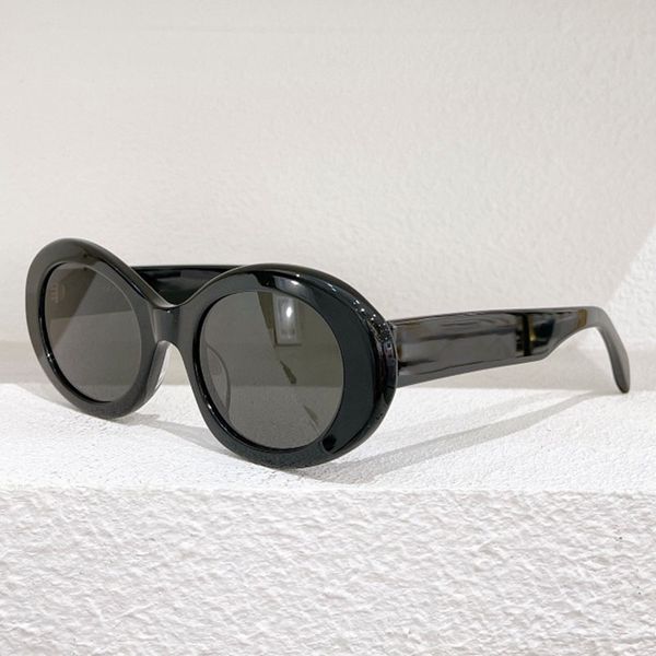 

2022 summer mens sunglasses for women 4s194 men sun glasses womens fashion simple oval frame black protects eyes uv400 lens with box, White;black