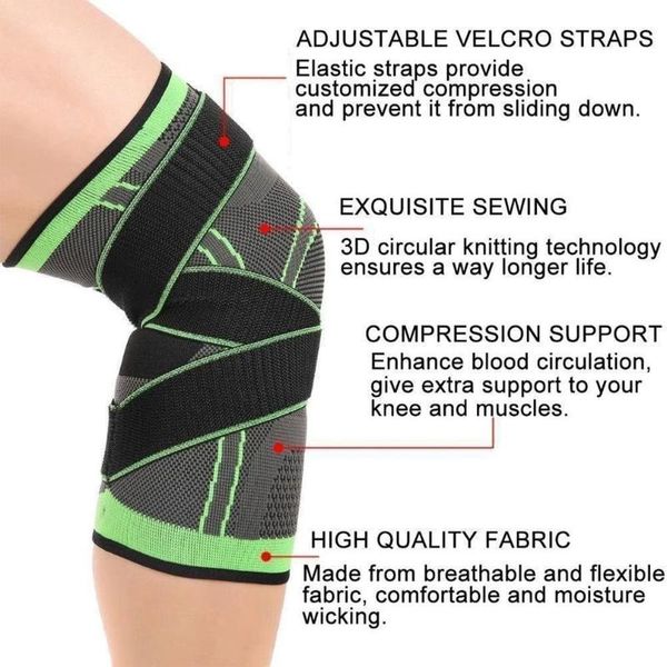 

towel 1 pc kneecap wrap around the knee brace knitted support basketball sports safety sportswear accessories