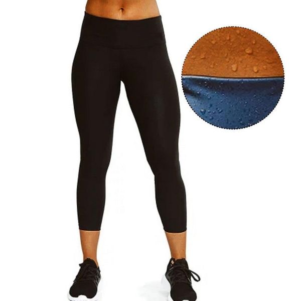 

women's shapers thermo body shaper women slimming pants coating weight loss waist trainer fat burning sweat sauna leggings shapewear, Black;white