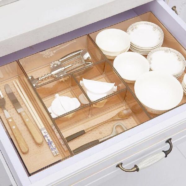 

storage bottles & jars kitchen drawer divider compartment box organizer layered partition deskfinishing home makeup tableware