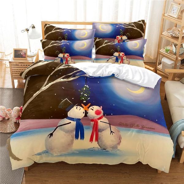 

bedding sets lovers snowmanbedding set  duvet cover bed cotton bedroom