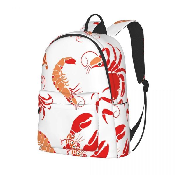 

backpack 2021 casual cool sea lobster school bag for teenage travel tote packbag