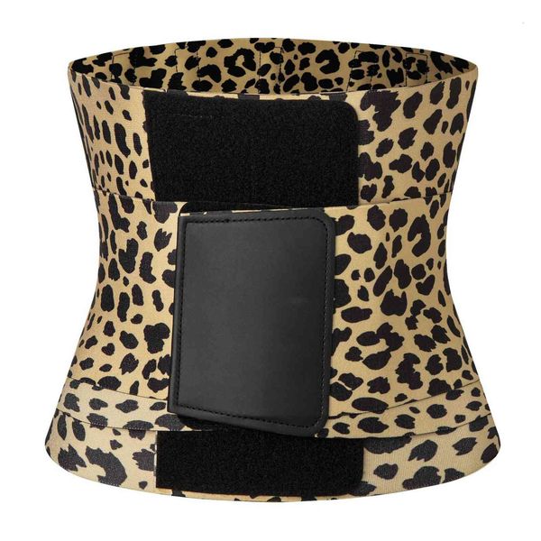 

luxury women's shapers selling leopard elastic and waist girdle manager exercise body shaping postpartum abdomen band, Black;white