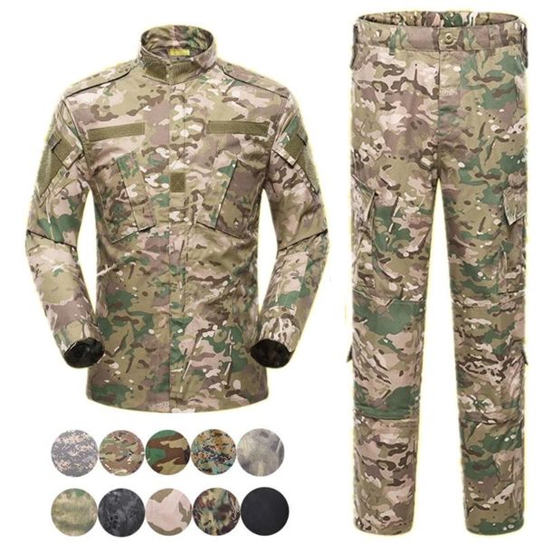 

uniform men tactical army bdu army combat hunting paintball camo clothing multicam camouflage jacket + pants