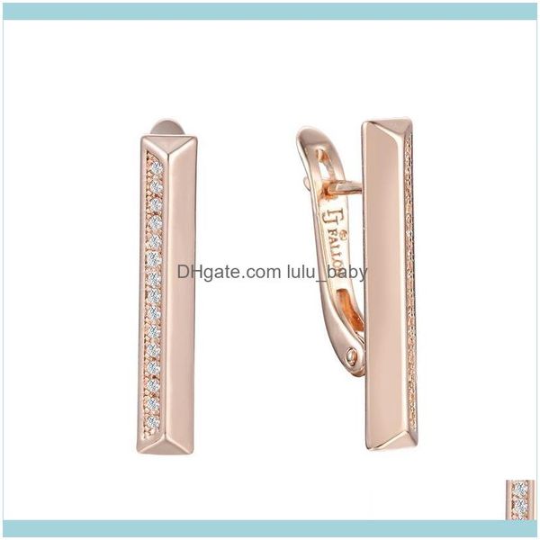 

jewelry2 style women girls 585 rose gold color stick weaving pattered earrings wedding jewelry dangle & chandelier drop delivery 2021 osxqz, Silver