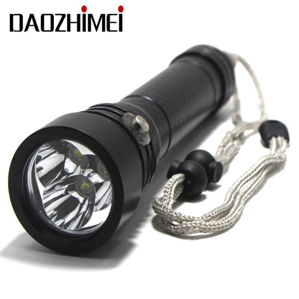 

flashlights torches 6000lm professional underwater light diving 3xxm-l2 scuba dive torch for 100m hunting lantern