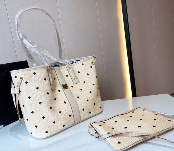 

designer fashion bags handbags 2-piece set purse totes bag large capacity ladies simple shopping handbag shoulderbags