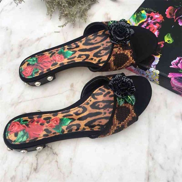 

80% off shoes women's slippres genuine leather shoes sell luxury design slippers size 34-42 comfortable new fashion, Black