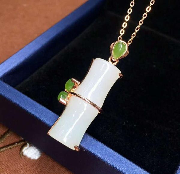 

lockets hetian baiyu silver inlay pendant qinghai zhuzhu pingan series h30#