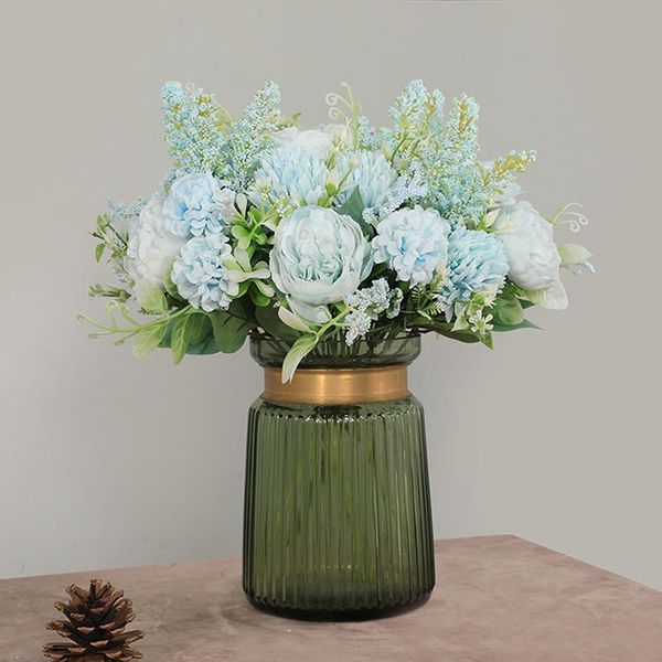 

decorative flowers & wreaths 1 bunch rose combination bouquet artificial home decor