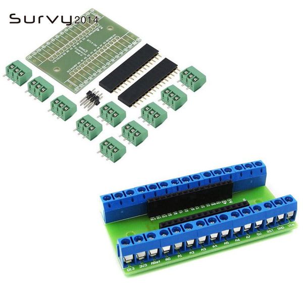 

integrated circuits nano v3.0 3.0 controller terminal adapter expansion board io shield simple extension plate for arduino avr atmega328p