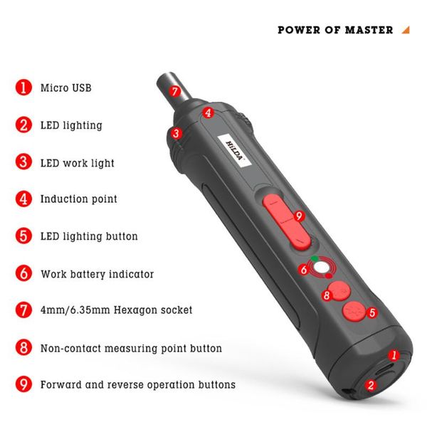 

hand tools electric precision screw driver set with bits portable diy kit for phone watch repair usb rechargeable handle