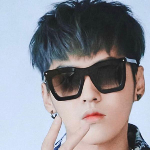 

z1218 frame leopard color sunglasses frame come package women fashion model double popular men wrap with square 1218 dcon, White;black