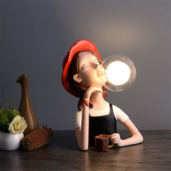 

table lamps nordic little girl lamp living room decoration lighting bedroom bedside study children's princess dimming light