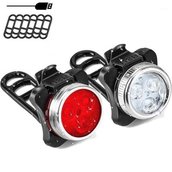 

bike lights bicycle light led taillight usb rechargeable rear tail safety warning cycling portable ipx4 waterproof lights1