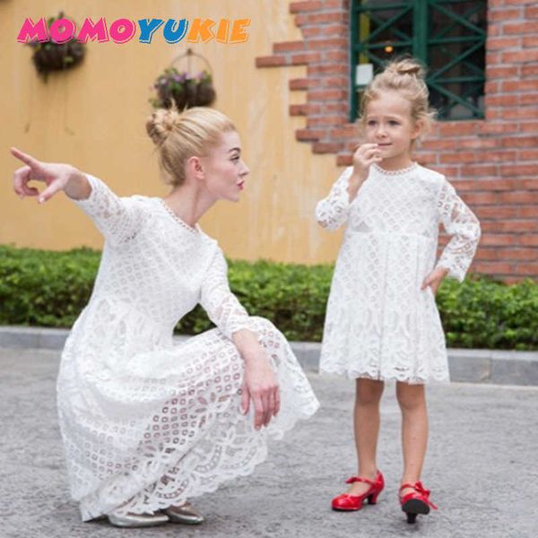 

est desgin mom son outfits mommy and me mother daughter sweatshirt clothes family matching sweaters cotton spring 210713, Blue
