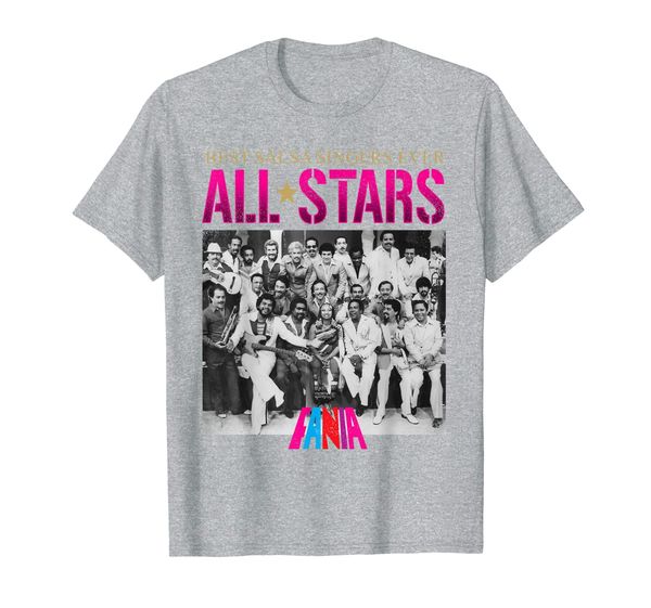 

singers fania all stars salsa music t-shirt, White;black