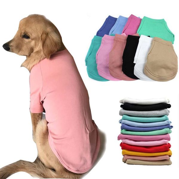 

dog apparel large medium small dogs solid pure cotton hoodies leisure clothes knitted sweatshirt autumn winter pet shirt xs-4xl