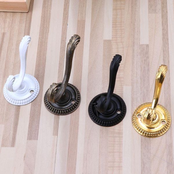 

robe hooks vintage retro clothes dual hook hat bag coat organizer wall mounted door hangers