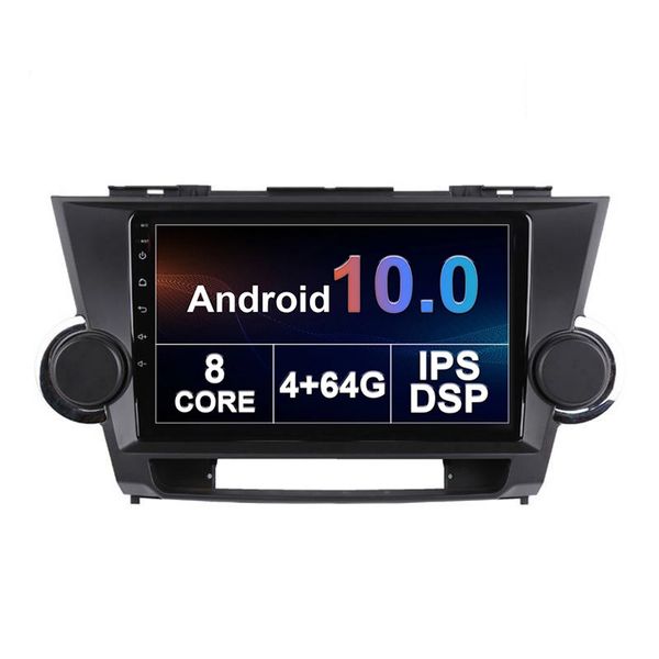 Автомобиль DVD Radio Multimedia Android Head Unit Player для Toyota Highlander 2009-2014 Двойная DIN DIN