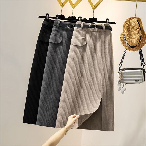 

the line with thick female winter elegant division skirt y112 mesh size pvgl, Black