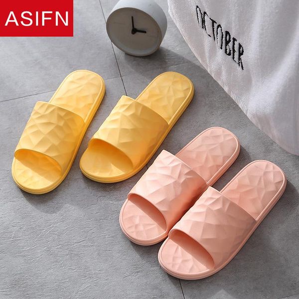 

slippers asifn women's mules simple style indoor bathroom flip flops bedroom soft bottom home men slides chaussures femme, Black