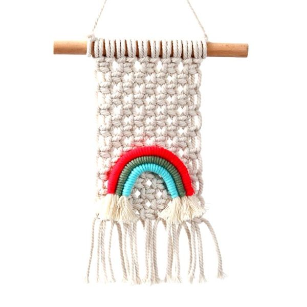 

tapestries rainbow hand woven wall decoration of children's room window