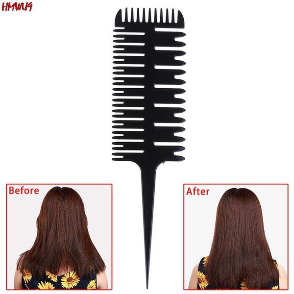 

hair brushes comb barber salon dyeing tool highlighting brush pro fish bone sectioning for shop, Silver