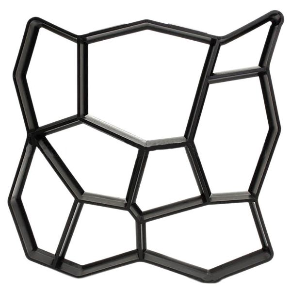 

1pc diy garden stone road walk maker mould pavement plastic concrete mold manually paving cement brick patio path moldes