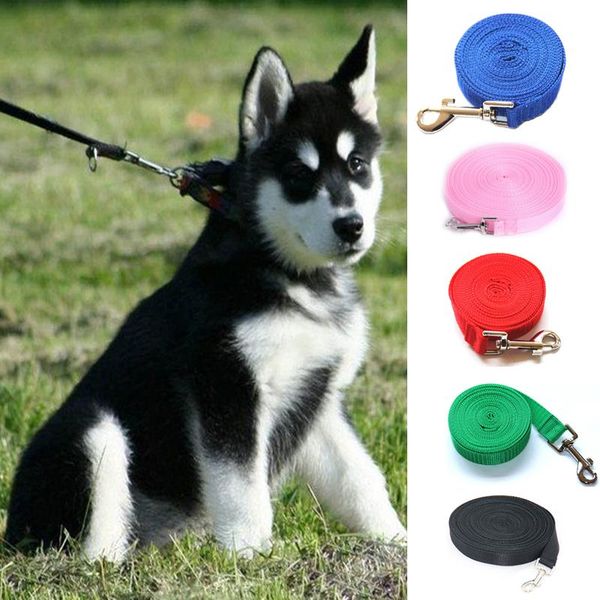 

1.5m/ 1.8m/10m /15m /20m /3m/6m dog long leash tracking rope big dogs nylon rope pet puppy training puppy walking collars