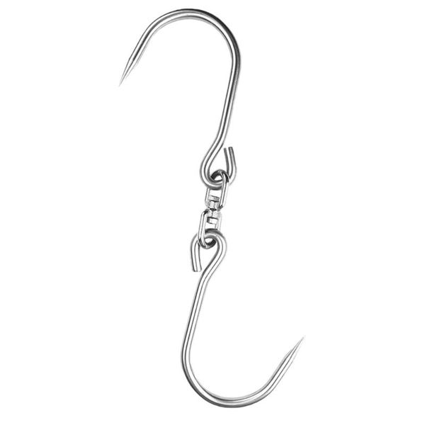 

hooks & rails 1pc rotatable stainless steel hook sturdy pork bacon ham s-shaped