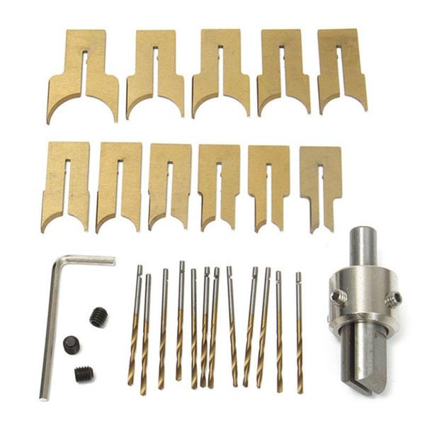 

professional drill bits 24pcs metal ball knife woodworking tools wooden beads rotary bead molding 6-25mm