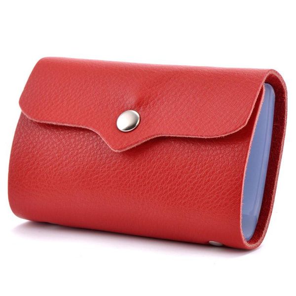 

card holders blevolo holder genuine leather bank business cards package men women soft solid id cover case, Brown;gray