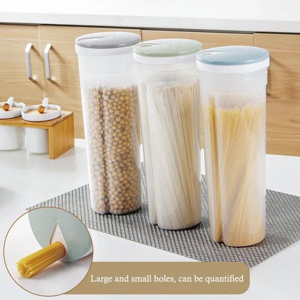 

storage bottles & jars pasta box whole grains plastic bucket household large-capacity food sealed insect-proof